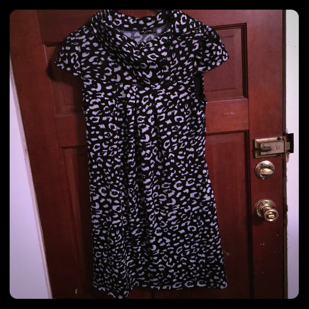 Leopard sweater dress